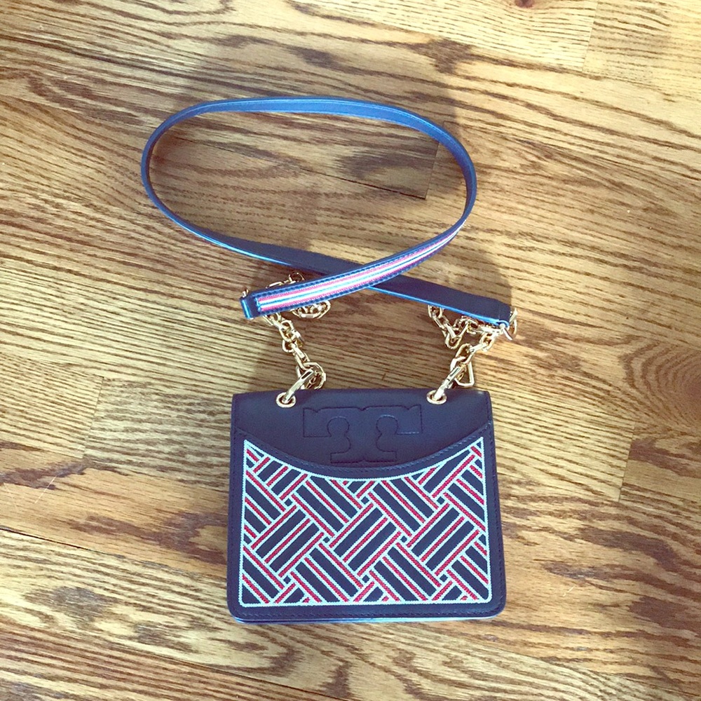Tory Burch Alexa Embroidered Mini Bag Crossbody